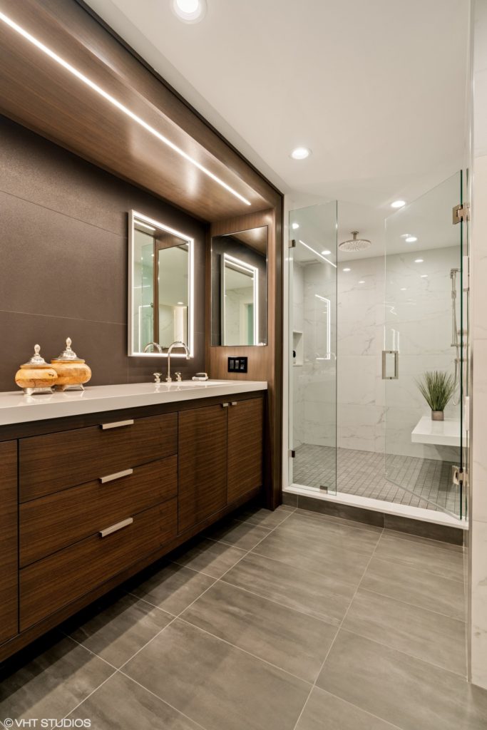 Master Bathroom, shower doors Chicago