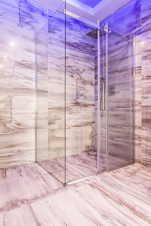 glass shower walls