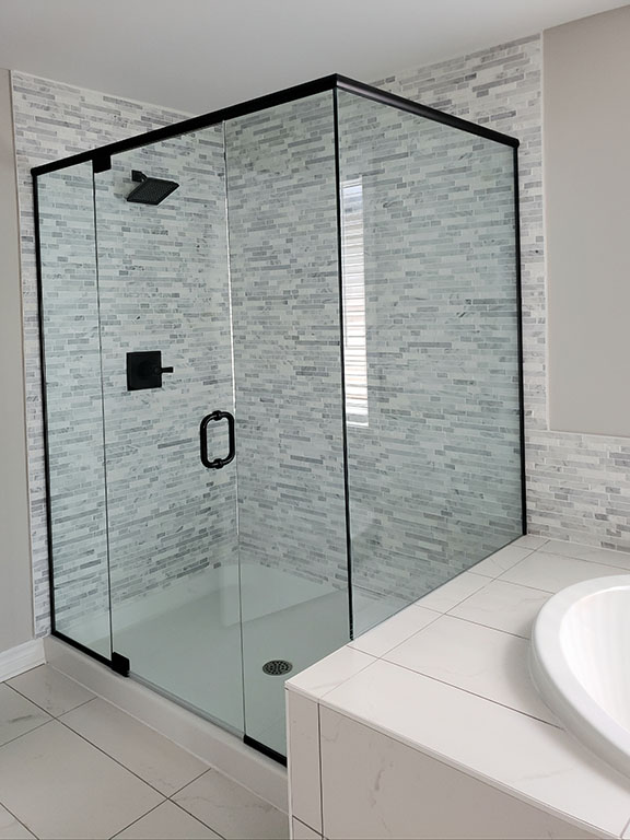 glass shower walls